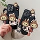thumbnail image 2 of Para Xiaomi Redmi 9 10 10A 12 13 10C 12C 13C 14C Note 8 9 9s 10 11 12 13 Pro Say hello Labubu Funda con soporte de cuerda, 2 of 5