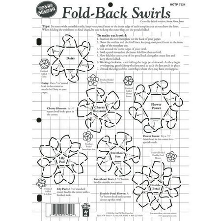Hot Off the Press Fold Back Swirls Template
