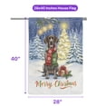 thumbnail image 5 of Merry Christmas German Shorthaired Pointer Snowy Winter with Tree Decorations House Flag 28x40in Double Sided GSP Lover Dog Gift Outdoor Decor - 12020, 5 of 5