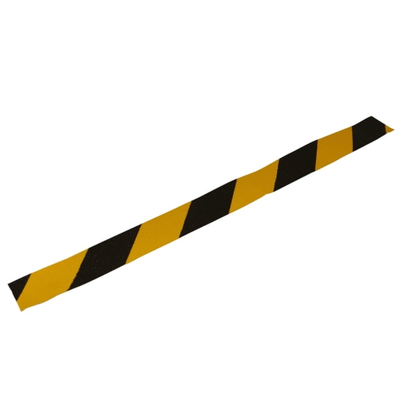 FindTape Conformable Anti-Slip Non-Skid Tape: 2 in. x 24 in. (Black with Yellow stripes) 4-pack