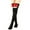 Black, variant on WREESH Women Fashion Christmas Stockings Thigh High Socks Over Knee Stockings Extended Knee Length Solid Christmas Bow Plush Ball Warm Socks Gray