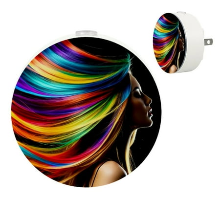 

YZUOUZY Night Light Bedroom Lamp Small Lamps Set of 2 Colorful Abstract Painting