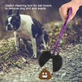 thumbnail image 5 of Pet Dog Poop Scooper Recogedores de inodoro Animales Cachorros Removedor de desechos Dog Poop Scooper Pala Recoger Clip con mango largo Heces Herramientas Artefacto (Púrpura), 5 of 5