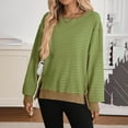 thumbnail image 2 of Wensltd Womens Long Sleeve Shirts Fall Outfits Casual Tunic Pullover Tops Crewneck Clothes, 2 of 5
