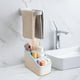 thumbnail image 1 of Estantería de almacenamiento grande, caja de uso múltiple, 3 compartimentos amplios, organizador de espacio, ideal para dormitorio, metal resistente, 2 niveles, fácil de mover, alta, 1 of 9