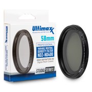Ultimaxx 58mm ND2 to ND400 Slim Fader Variable Adjustable ND Neutral Density Filter for All DSLR Camera Lens with Same Filter Thread Size