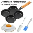 thumbnail image 4 of Yucurem 4 Cup Cast Iron Egg Frying Pan Nonstick Fried Egg Pan for Breakfast Omelette Pan Kitchen Pans (As Shown), 4 of 10