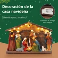 thumbnail image 4 of Pesebre Belén Nacimiento Navideño 9 Figuras Con Luz, 4 of 6