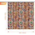 thumbnail image 6 of Shower Curtain Colorful Mandala Irregular Pattern Modern Bohemian Chic Shower Curtain Set with 12 Hooks for Bathroom Decor Accessories Bathtub Curtain, 72"x72", 6 of 6