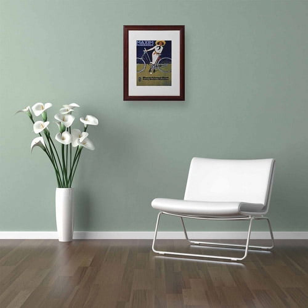 Matted art under acrylic in a wood frame