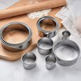 thumbnail image 3 of 12 Pieces Round Cookie Biscuit Cutter Set,304 Stainless Steel Cookie Cutters And Donut Cutter Ring Molds For Dough Pastry Biscuits Muffins Fondant Don, 3 of 4