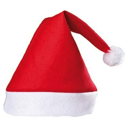 Veil Entertainment Felt Christmas Holiday Santa One Size Costume Hat, (Best Christmas Party Entertainment)