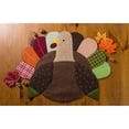 thumbnail image 3 of DII Modern Fabric Embroidered Turkey Placemat In Multi-Color (Set of 4), 3 of 6