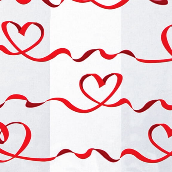 Red Satin Hearts Cello Bags - 3.5in. x 2in. x 7.5in. - Pack of 20 Bags (c1bshr)