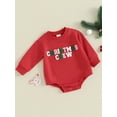 thumbnail image 3 of Suealasg Toddler Baby Boys Girls Christmas Romper Newborn Long Sleeve Bodysuit Jumpsuit 3M 6M 12M 18M Infant Boys Playsuit Winter Clothing, 3 of 9