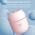 thumbnail image 5 of Usb Rechargeable Humidifier, Portable Mini Desk Humidifier, Quiet Large Spray Bedroom Office Hydration Device, Colorful Gradient Night Light, Compact 220ml Water Tank, 5 of 7