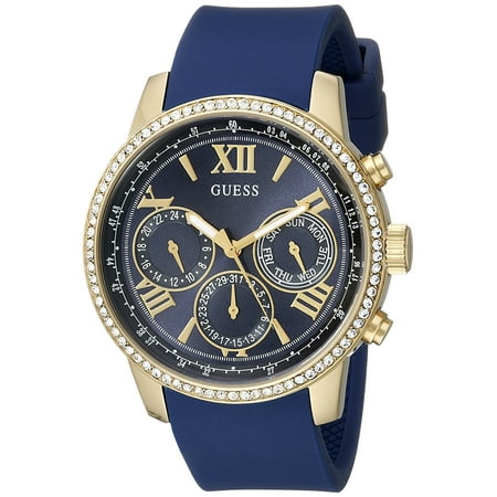 GUESS Gold-Tone Multi-function Silicone Ladies Watch U0616L2