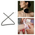thumbnail image 3 of Unique Bargains Lace Bow Pattern Adjustable Choker Necklace Wrist Bracelet 1 Pc Black, 3 of 6