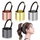 thumbnail image 3 of 4pcs Metal Hair Ponytail Buckle Band Wrap Holder Tie Hair Band Fashion Accessory for Women Girls (Gold, Silver, Rose Gold, Black Each One), 3 of 3