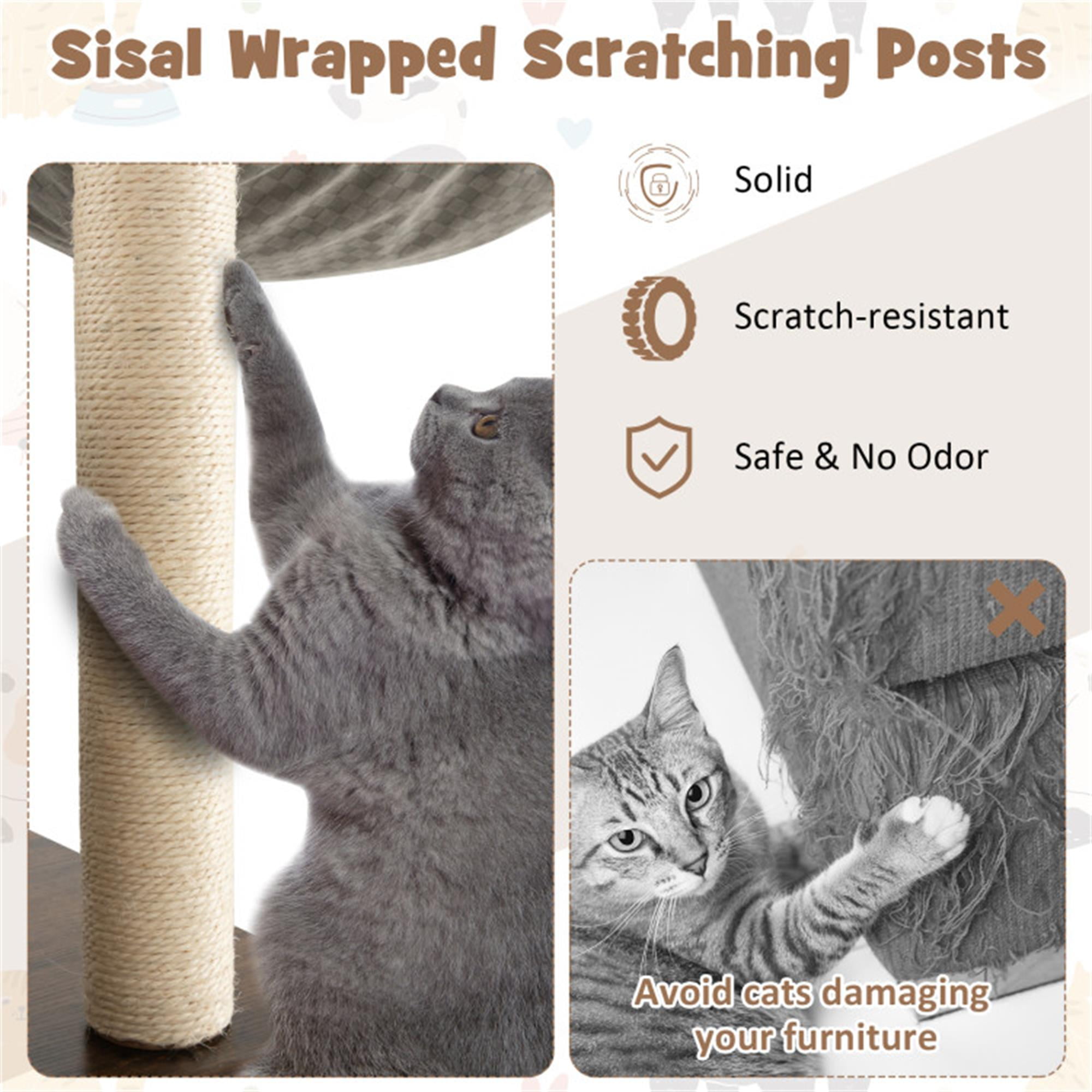 Pefilos 53" Modern Cat Tree Tower for Indoor Cats, Multi-Level Cat Condo with Scratching Posts, Perch, Washable Removable Cushions, Cat Tree House, Gray Pefilos 53" Modern Cat Tree Tower for Indoor Cats, Multi-Level Cat Condo with Scratching Posts, Perch, Washable Removable Cushions, Cat Tree House, Gray