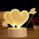 thumbnail image 1 of 3D Lamp Acrylic USB LED Romantic Night Lights Neon Sign Lamp Christmas Decorations Home Bedroom Birthday Decor Wedding Giftshand in handUnited Kingdom He Qiyong unisex, 1 of 1