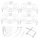 thumbnail image 5 of GOOHOCHY 4Ud De Vapor Acero Inoxidable Resistente Para Utensilios De Cocina Y Bandejas, 5 of 8