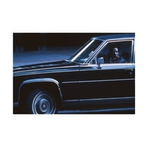 Canvas Wall Art - Dieter Matthes 'Driver From The Series Qnew York Bluesq ' Wall Art for Living Room, Bedroom, or Office Décor by Trademark Fine Art - 19 x 12 Inches