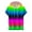 Multicolor-E, variant on Penkiiy Unisex Colorful Rainbow Graphic Hoodies 3D Print Short Sleeves Cool Sweatshirt Cool Design with Pocket for Men and Women L Purple