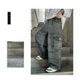 thumbnail image 6 of LUOGENLI Boys Jeans Size 5 Boys Cargo Trousers Fully Elastic Waist Trousers for Children Regular Fit Age 4 12 Years Boys Jeans Size 10 Bootcut Black 4-5 Years, 6 of 7