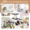 thumbnail image 5 of Pefilos 23" Cat Tree Tower with Cat Scratching Post, Large Plush Perch, Cat Shelter Scratcher Apartment for Kittens, Gray, 5 of 9