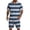 Blue-C#2327, variant on Mens Summer Track Suits 2 Piece Shorts Sets Striped Print Short Sleeve Button Down Shirt and Shorts Set Summer Tracksuit with Pockets