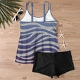 thumbnail image 5 of Savings $15 & Under UTSJKR Women Plus Size Tankini Swimsuit, 2 Piece Flowy Plus Size Bathing Suits and Shorts with Adjustable Straps Navy XL, 5 of 6