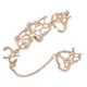 thumbnail image 2 of Anillos de cadena de nudillos anillos unidos de tamaño ajustable que combinan fácilmente Hoja de flores huecas con caja de embalaje para mujeres para decoración de manos Higoodz Otros, 2 of 8