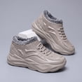 thumbnail image 5 of Domzle Men's Winter Snow Boots Thermal Insulated Cold Weather Sneakers Casual Shoes with Warm for Outdoor Commute Khaki, 5 of 6