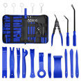 thumbnail image 2 of 19 Pcs Trim Removal Tool, Auto Clip Pliers Fastener Terminal Remover Set, Plastic Pry Tool Kit for Car Panel/Dash Blue,1 x trim removal tool kit,Blue, 2 of 8