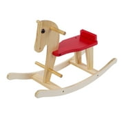 Bouanq Wooden Rocking Horse For Toddlers Baby Wood Ride On Toys For 1-3 Year Old