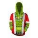thumbnail image 1 of Cómo robó Navidad Cosplay disfraz impresión 3D adulto unisex sudadera con capucha chaqueta abrigo con capucha regalo, 1 of 3