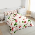thumbnail image 3 of Homewish Cute Strawberry Bedding Comforter Set,Sweet Fruit Twin Comforter Sets,Green Red Beige Bedding Set For Girls Kids,Breathable Home Decor Reversible,2pcs, 3 of 8