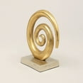 thumbnail image 2 of Spiral Design Aluminum Tabletop Décor With Base- Gold Color, 2 of 4