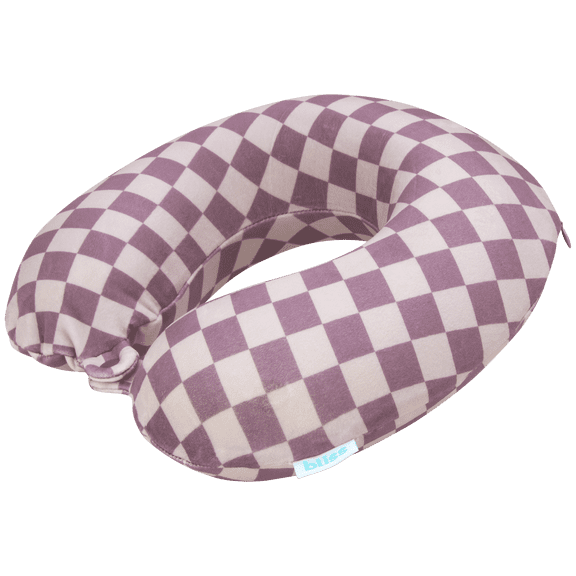Bliss Memory Foam Neck Pillow - Soft U-Shaped Neck Support Travel Pillow with Washable Cover