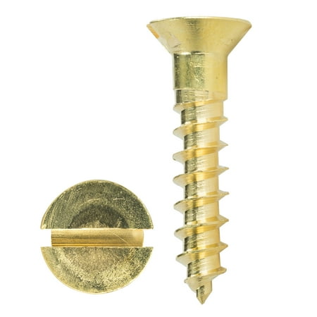 

Chipboard Hardware Tapping Slotted Drive Wood Screws Self Drilling Slotted Flat Head Solid Brass M4 X 16MM 100 PCS