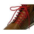 thumbnail image 2 of 2 Pair Pack Heavy Duty 90 Inch 229 cm Fire Engine Red 4mm 1/8 inch Round Thick Boot Shoelaces Bootlaces, 2 of 5