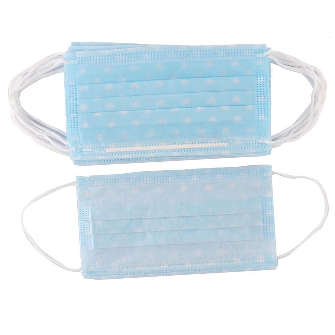 Spandex Fabric Heart Pattern Anti-Dust Disposable Earloop Face Mask 10pcs by