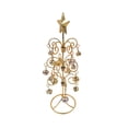 thumbnail image 4 of Mini árbol de Navidad de hierro, arte, árbol Artificial, artesanía, adorno de mesa con campana Dorado Zulema Árbol de Navidad, 4 of 8