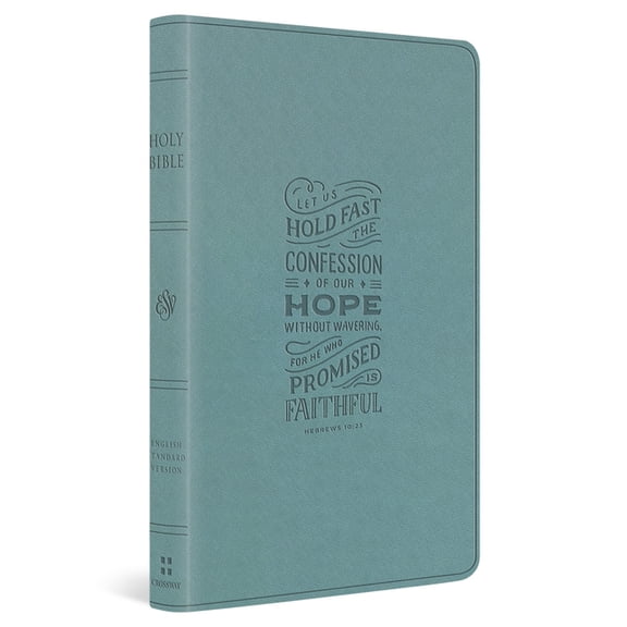 ESV Large Print Value Thinline Bible (Trutone, Paris Sky, Hebrews 10:23 Design), (Hardcover)