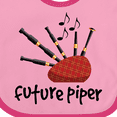 thumbnail image 4 of Inktastic Bagpiper Kids Future Piper Boys or Girls Baby Bib, 4 of 4