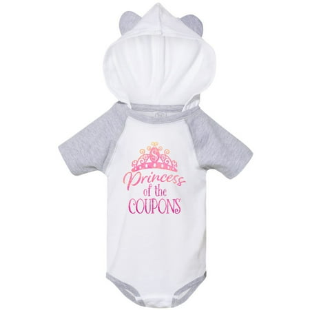 

Inktastic Princess of the Coupons Crown in Pink Gift Baby Boy or Baby Girl Bodysuit