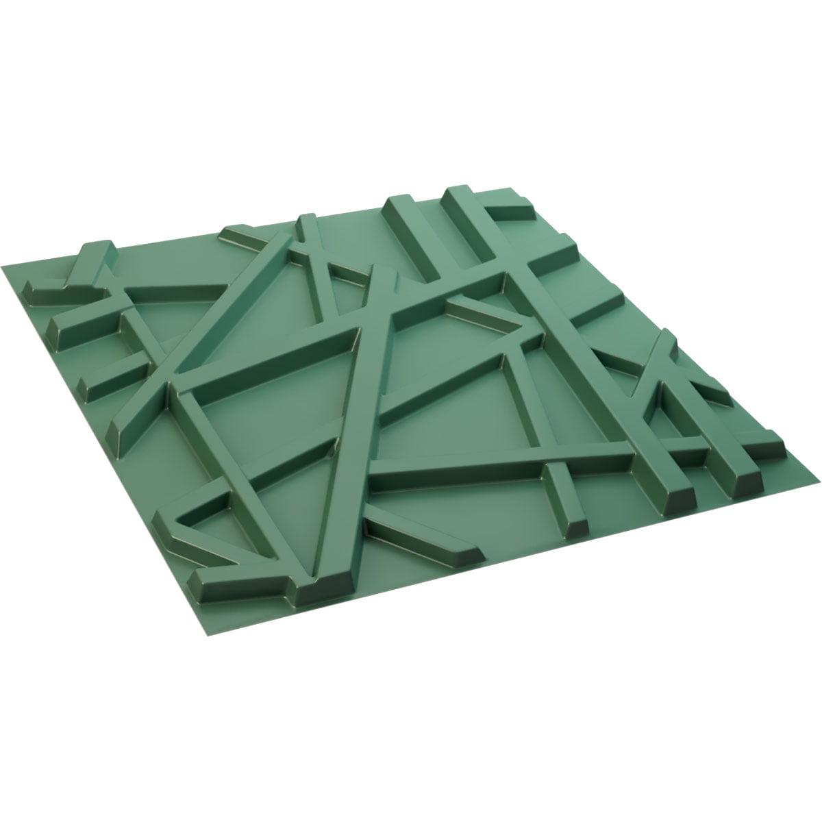 19 5/8"W x 19 5/8"H Evergreen EnduraWall Decorative 3D Wall Panel, Universal Pearl Metallic Sea Mist (Covers 2.67 Sq. Ft.)