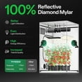 thumbnail image 6 of VIVOSUN G448 48"x48"x80" Grow Tent, 4x4 ft Advanced Gray Grow Tent with 22mm Thickened Poles, Observation Window and Floor Tray for Hydroponic Plants for VS4000/VSF4300, 6 of 8