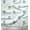 Teal Green, variant on Soimoi Cotton Duck Fabric Leaves & Floral Artistic Printed Fabric 1 Yard 42 Inch Wide